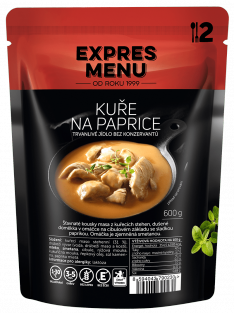 Kuře na paprice (2 porce)