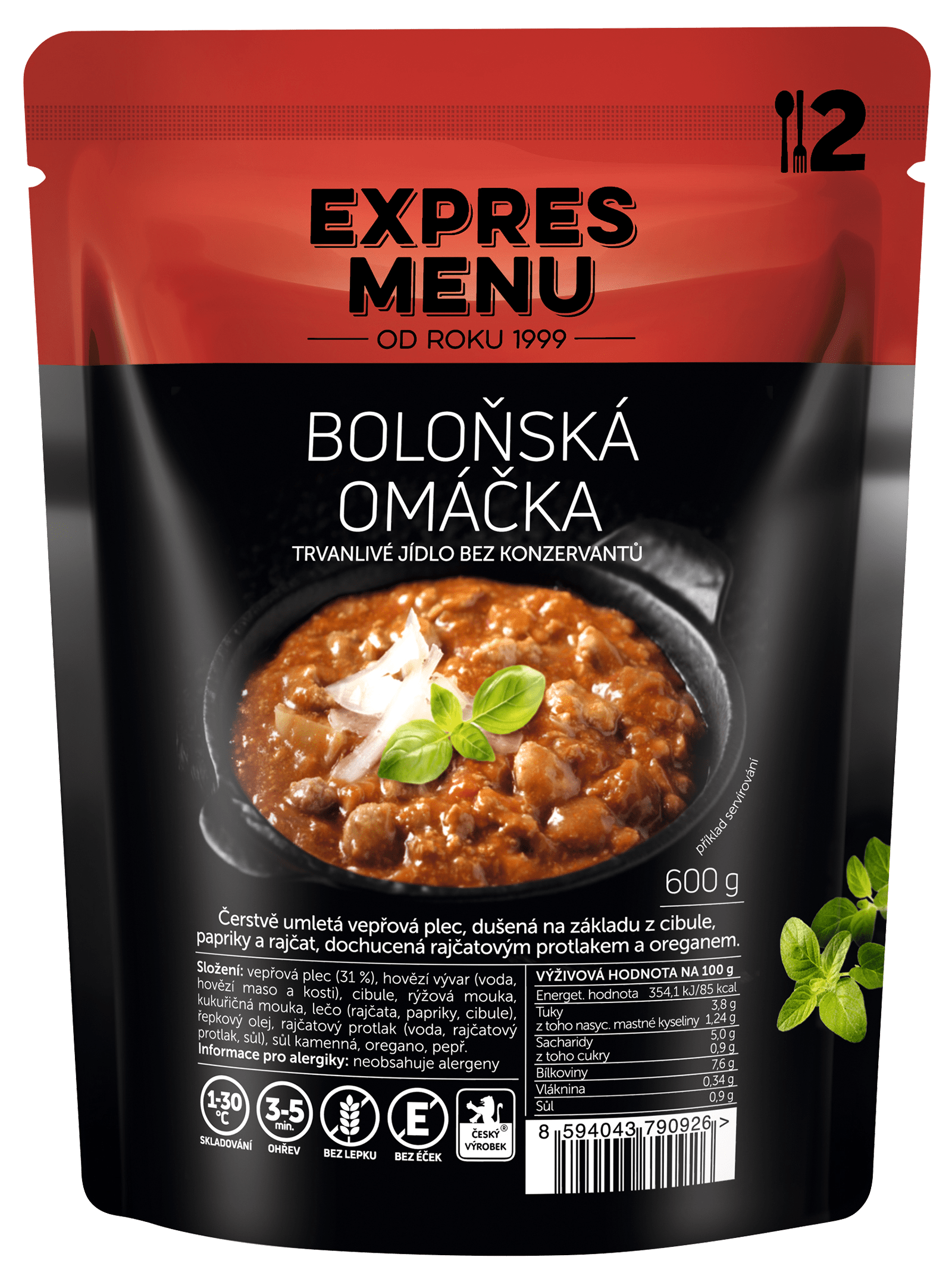 Boloňská omáčka (2 porce)