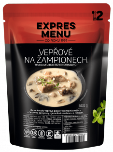 Vepřové na žampionech (2 porce)