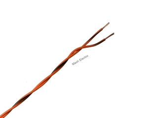 Kabel FLRY-B 2x 0,35mm2 kroucený oranžovo/hnědý a oranžovo/modrý