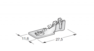 Pin očkový MIDI M5 4mm2 MTA 1708240