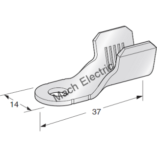 Pin očkový STDL37 M6 40MM2 MTA 1609000